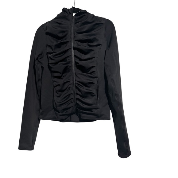 Lululemon Bold Move Zip Up Hooded Jacket Nulu Fabric Size 8 - Picture 2 of 15